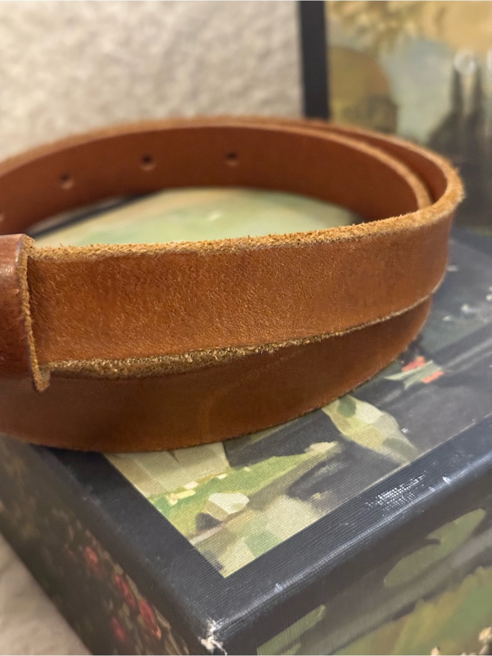 Gucci Brown Leather Belt with Gold Double G Buckle - Picture 3 of 8